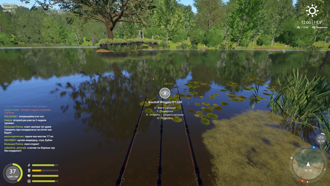 Улов (Карп Кои Орэндзи Огон) на #трофей_rf4map в RF4