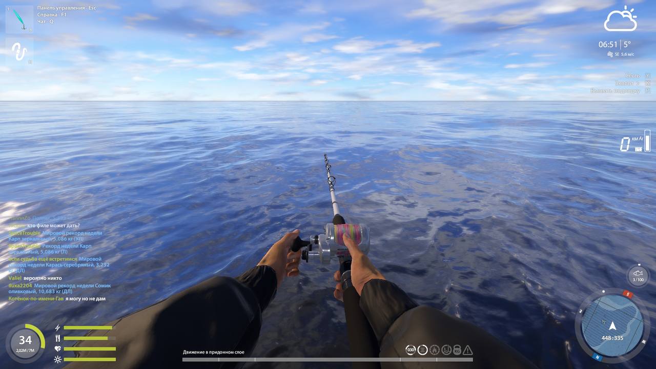 Улов (Камбала морская) на #трофей_rf4map в RF4