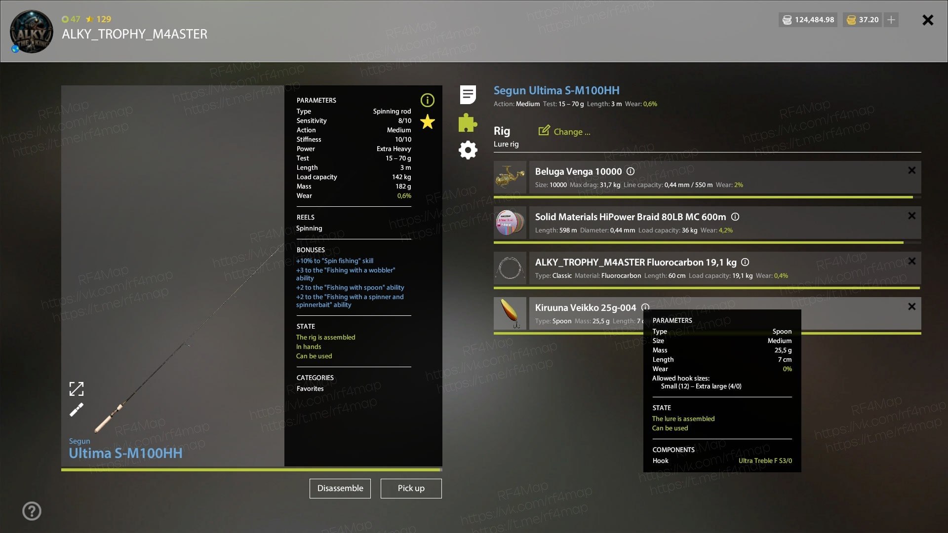 Улов (Голец Дрягина) на #трофей_rf4map в RF4