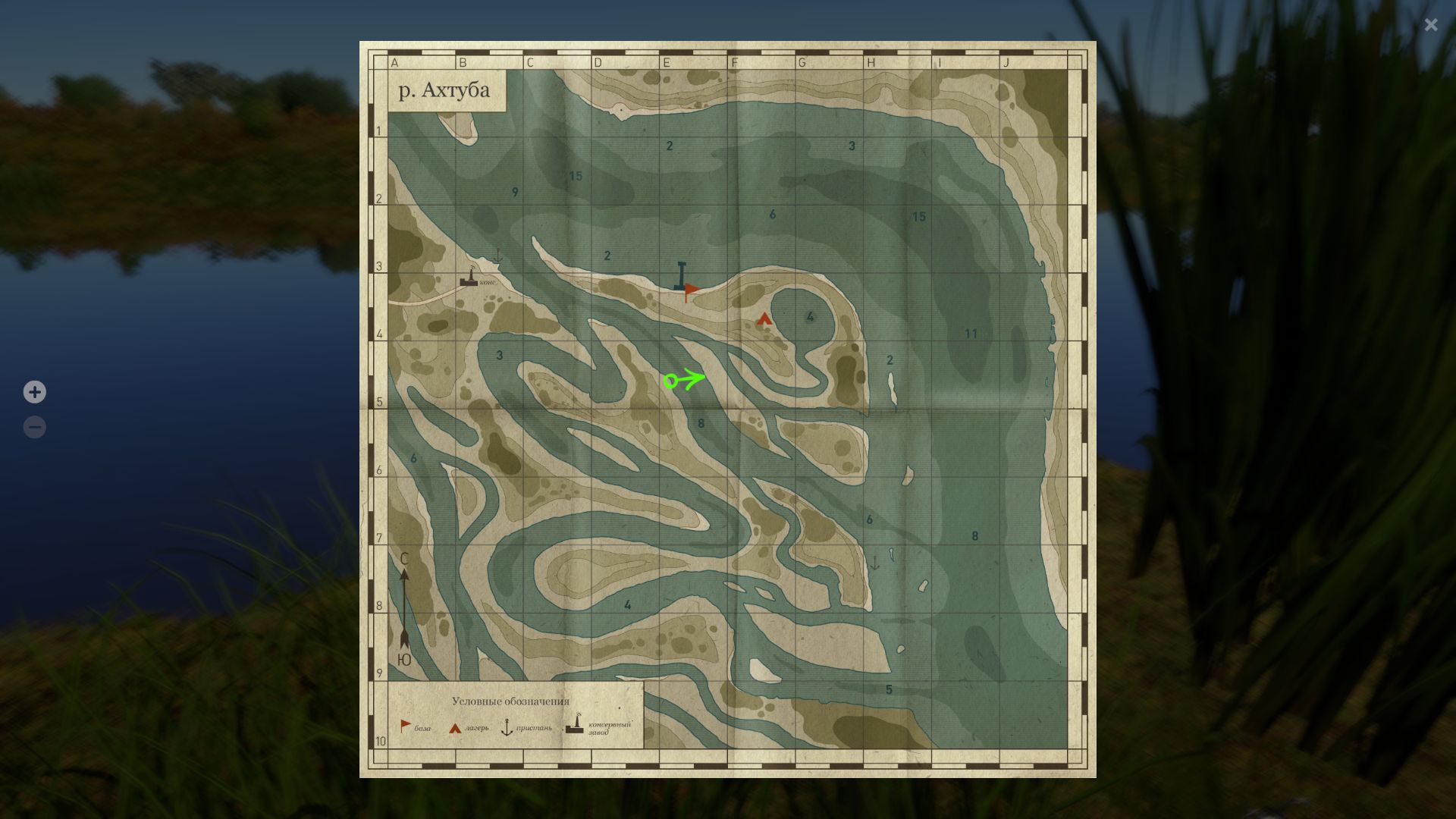 Скриншот точки клева на #фарм_rf4map