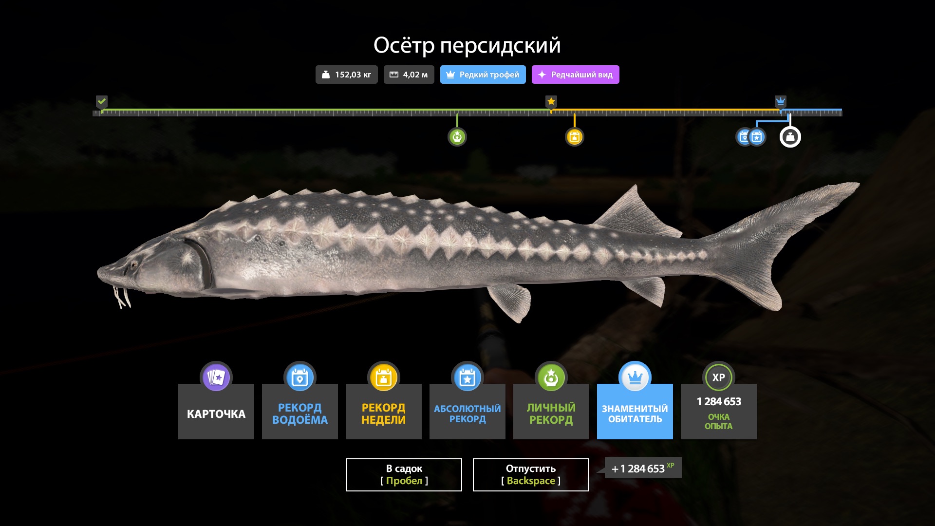 Скриншот точки клева на #трофей_rf4map