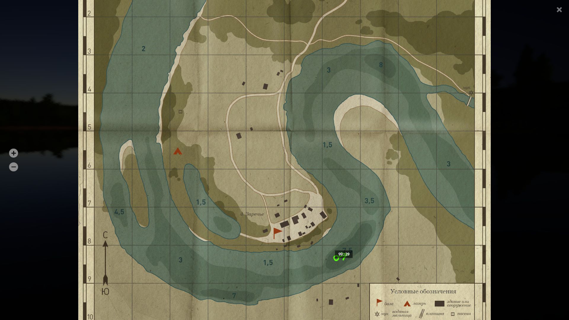 Скриншот точки клева на #трофей_rf4map